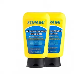 SOPAMI Oil Film Cleaning Emulsion 150ml 2-Pack for Car Glass & Plastic Surfaces Streak-Free Heavy Duty Cleaning Emulsion decontaminationwithouttraces
