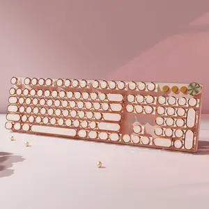 EWEADN V20 Wireless Tri Mode Keyboard, Rechargeable Mechanical Keyboard, Ergonomic Design Keyboard for Gaming & Esports, Compatible with Laptop, Desktop & Office Use