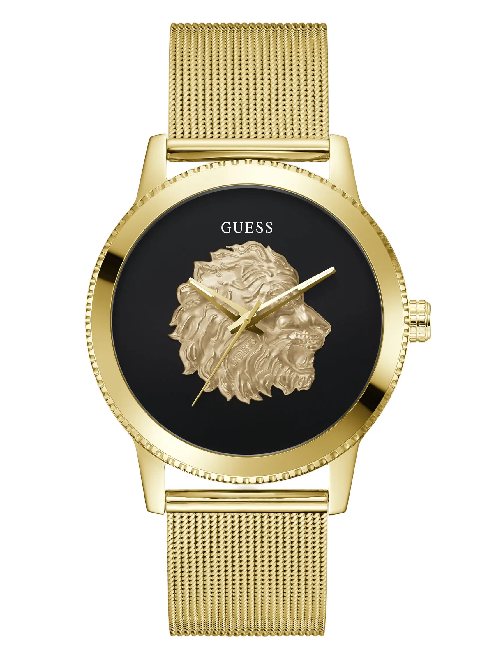 GUESS Male Gold-Tone Analog Watch