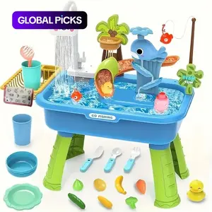 Multifunctional Water Play Table, Beach & Flow Combination, Sensory Toy, Summer Fun, Perfect Gift for Seaside Sand, Lawn #GLOBAL PICKS