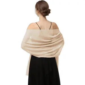 Women's Scarf Shawls and Wraps for Evening Dress Chiffon Shawl Soft Elegant Silky Pashmina Wedding Bridal Scarves