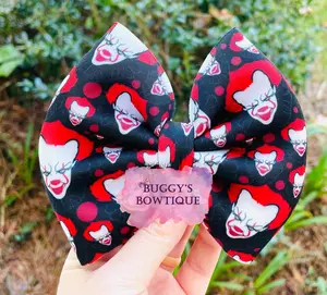 Halloween Clown Puff Bow