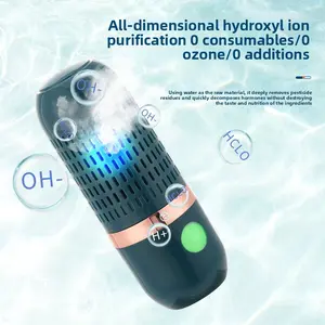 Wireless Capsule Vegetable Washing Machine, Household Kitchen Food Purifier for Fruit & Vegetable Cleaning, Pesticide Residue Removal, Disinfection & Sterilization