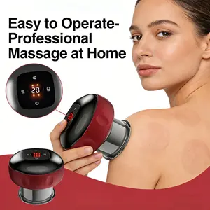 Smart Vacuum Cupping Massager, 6-level Adjustable Electric Heating Massage Cupping Machine, Body Massage Tool Relaxation Aid for Efficient Muscle Relaxation