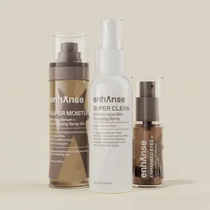 Enhanse Revive Routine, Super Hydrating & Super Clean Hypochlorous Acid Spray for Men, 3 Bottles