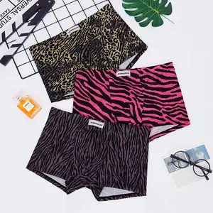 SHIQINUO Menswear 1pack Multi-Size Leopard-Print Boxer Briefs, Stylish Stretch-Fit Breathable Soft-Fabric Trunks, Undergarments for Day Wear, Gym & Sexy Look