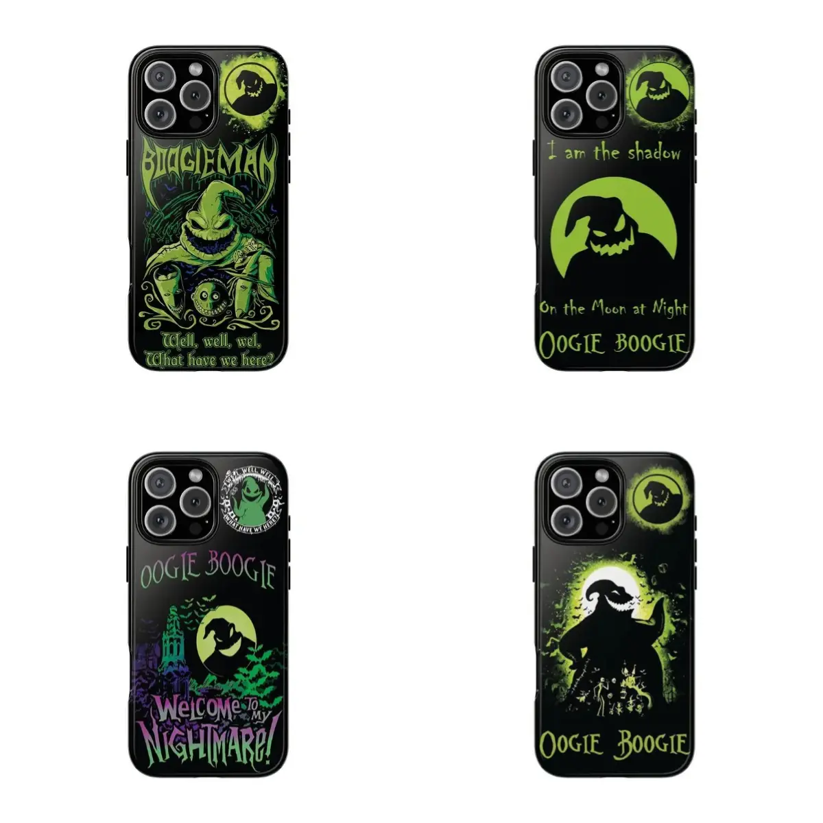 Oogie Boogie Welcome To Nightmare Christmas phone Cases For iPhone 12/13/14/15/16/17 Promax Pro Plus and 17 Air ,Perfect for Her/Him fashionable gift