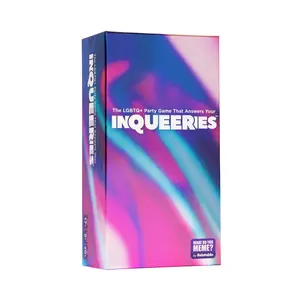 InQueeries by Relatable – LGBTQ+ Party Card Game for Adults, Social Icebreaker for Groups, Pride Celebration Activity, 450 Cards with Holographic Crown for Game Night Fun