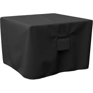 SHINESTAR Square Fire Pit Cover, Fits for 28-32 Inch Fire Pit Table, Waterproof and Windproof, 32 x 32 x 24 Inches, Black
