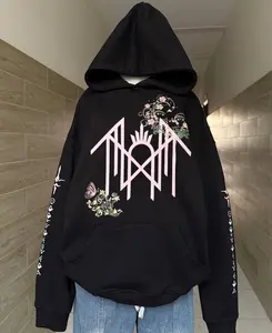 Sleep Token Hoodie-  Blooming Symbol Print Vintage Sweatshirt, Gift For Fan Sleeves With Designs