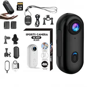 ALANO 4K 128GB Thumb Action Camera – Ultra-Compact Magnetic BodyCam, Hands-Free Mount for Biking, Pets, and Vlogging fathersdaygift