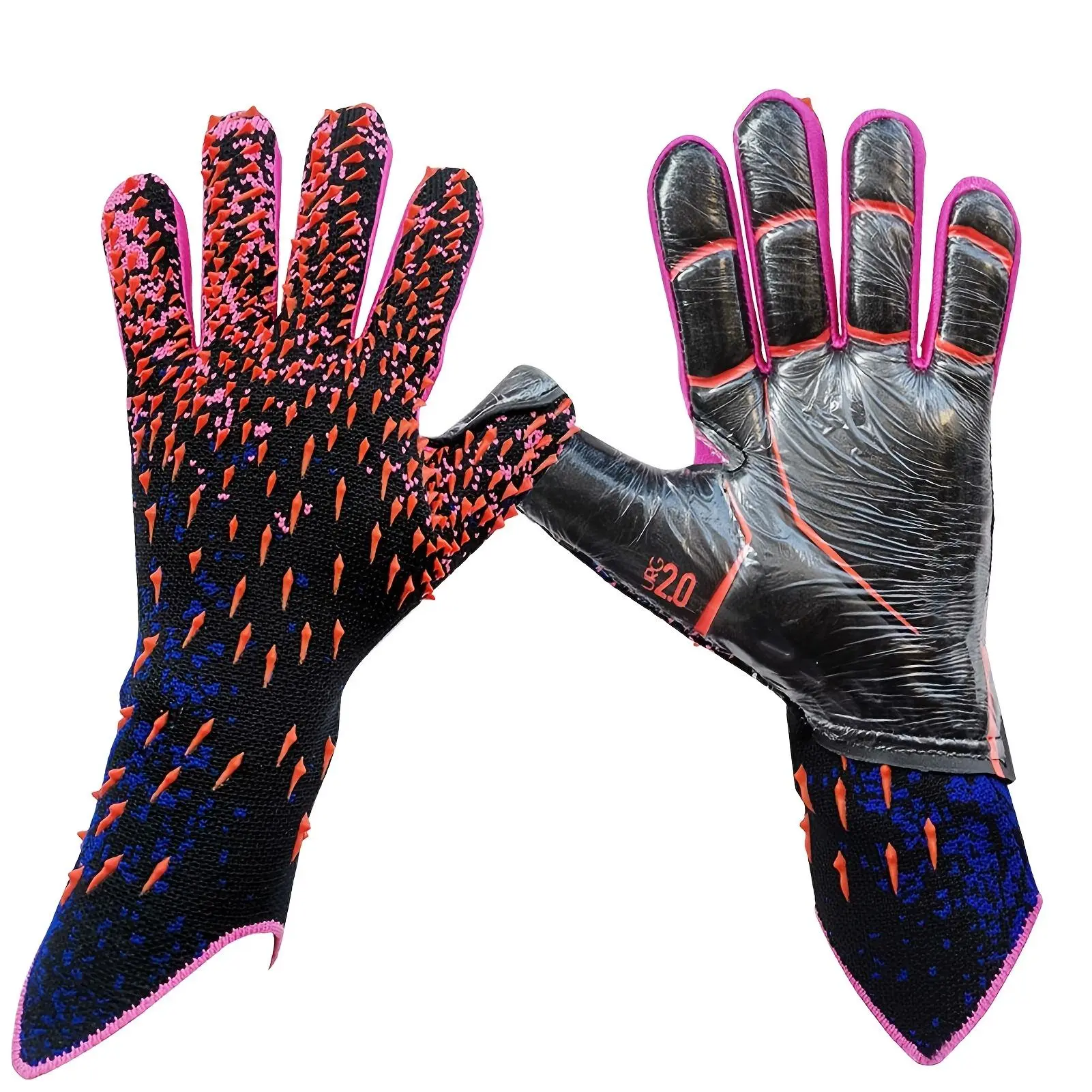 Comfortable Football Goalkeeper Gloves, Non-slip Wear-resistant Football Gloves, Soccer Hand Protector Gloves, Sports Protective Accessories, Valentine's Day Gift