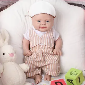 100% Solid Silicone Reborn Doll Wholesale Realistic Boy Baby Toys Lifelike Newborn Baby DIY Painted Dolls