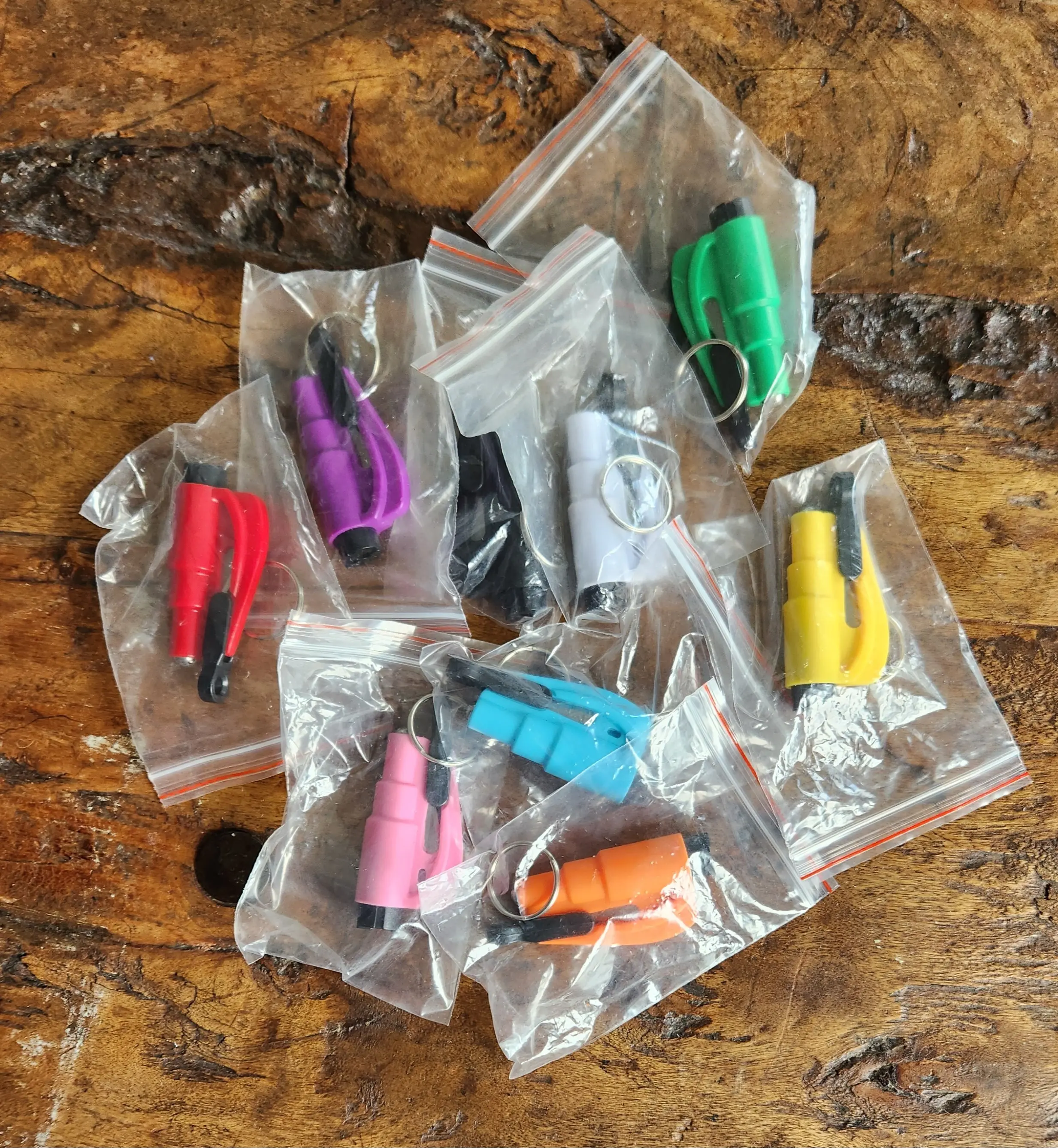 Window Break Seatbelt Cutter 8 colors. Great for your car