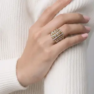Elegant Gold Tone Ring
