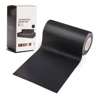 Leather Repair Patch Tape Kit Black 3 x 60 inch Self Adhesive Leather Repair Patch for Furniture, Couch, Sofa, Car Seats,Office Chair,Vinyl Repair Kit