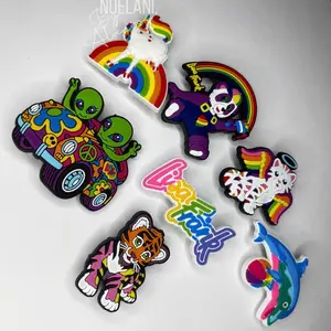 Lisa Frank inspired shoe charms