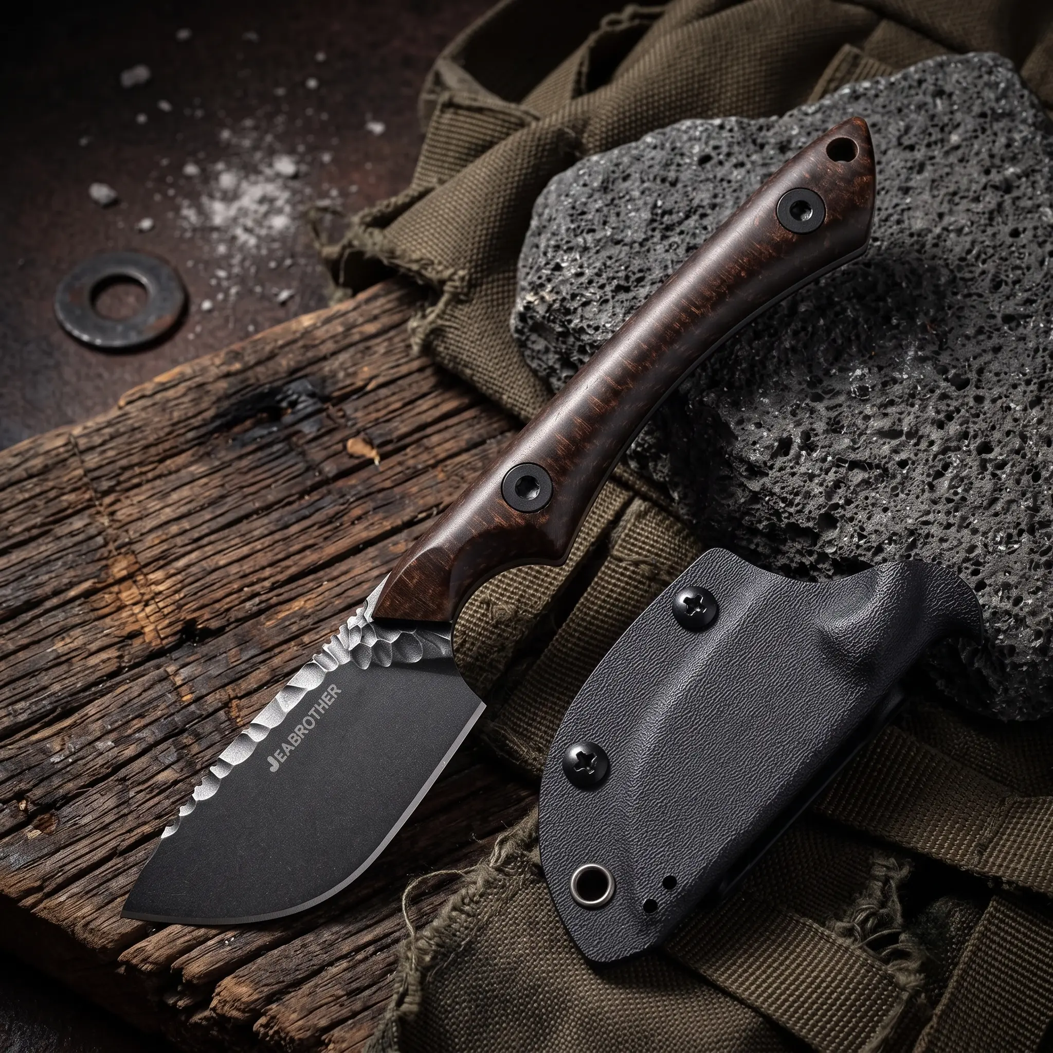 Outdoors EDC Fixed Blade Knife ,DC53 Steel,G10 handle,Kydex Sheath,Pocket Knives, Sharp Tool for Camping,Hiking,Fishing,Fruit knife,Gift for Men