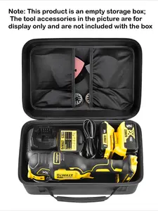 Carrying Storage Box for DEWALT 20V MAX XR Oscillating Multi-Tool, Large Carrying Storage Box for DEWALT 20V MAX XR Battery & Charger, Tool Storage Kit, Sanding Pads and Accessories, Power Tool Organizer