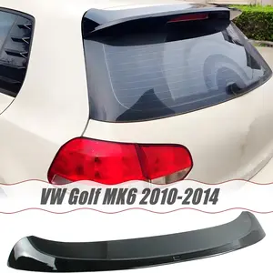 MUTUSAISI Rear tailgate roof spoiler visor wing for Volkswagen VW Golf MK6 2010-2014 Roofline Gloss Black Wing Accessories