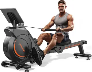 【live only】YOSUDA Magnetic Rowing Machine for Home - Rower Machine Use with Bluetooth, App Supported, Rowing Machine for Beginners to Athletes, Comfortable Seat Cushion