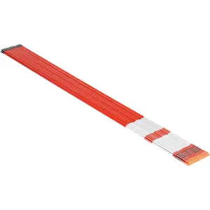 VEVOR Driveway Markers, 100Pcs 72 in Long 5/16 in Dia, Hi-Visibility Driveway Reflectors with 12 in Steel Drill Bits, Reflective Snow Sticks Fiberglass Pole for Parking Lots, Walkways, Snow PlowingVEVOR Super Brand Day