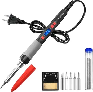 Industrial Grade Welding Pen Repair Tool Set LED Digital Display Adjustable Temperature Soldering Pen Kit with Extra Tips