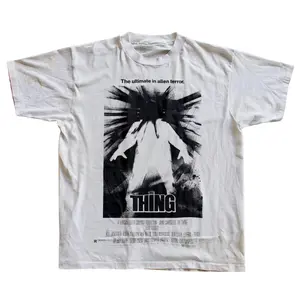 90s j0hn c@rptener's the thing negative T-shirt ,vintage graphic shirt, retro y2k outfits tshirt