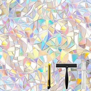 Window Privacy Film Window Coloring Colored Glass Film UV Blocking Glass Stickers Thermal Insulation Home Windows 17.5 x 78.7 Inches