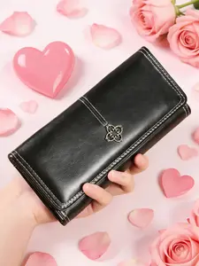 Women's Vintage Style Wallet,Clutch Bag, Business Wallets- Long Wallet with Clasp Closure, Multi-Card Holder(Cash/credit), Slim Envelope Design Handbag, for daily Use,Professional & Special Events - Ladies Purse, Valentine's DayGift, Vintage Appeal