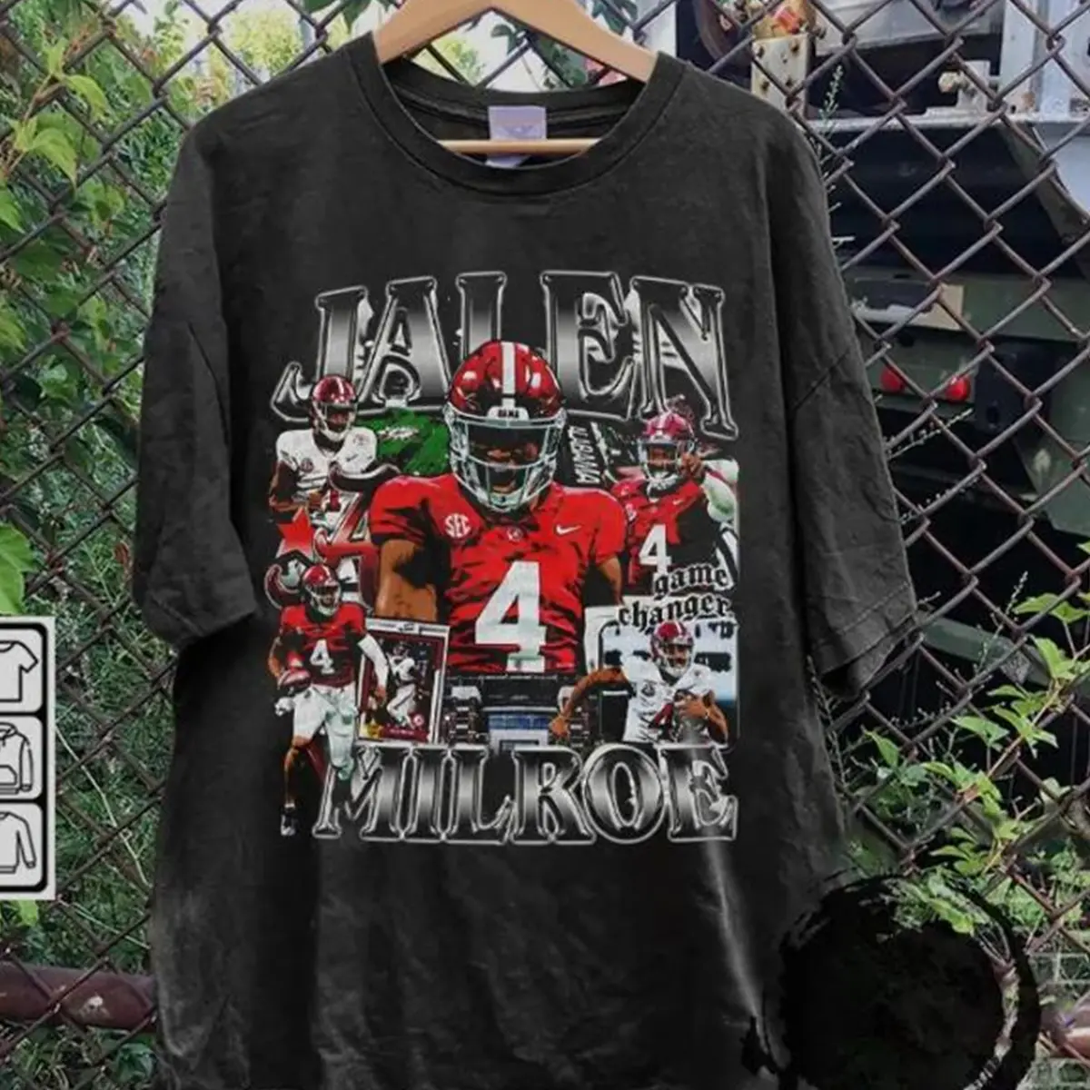 Vintage 90s Jalen Milroe Vintage Bootleg Style T-shirt