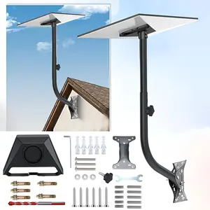 Starink Gen 3 Mount Kit Ajustable Pole Mount Starlink Gen 3/V3 Pipe Adapter Wall/Roof Mounting Bracket Kit Pole Pipe Accessories for Starlink Internet Satellite