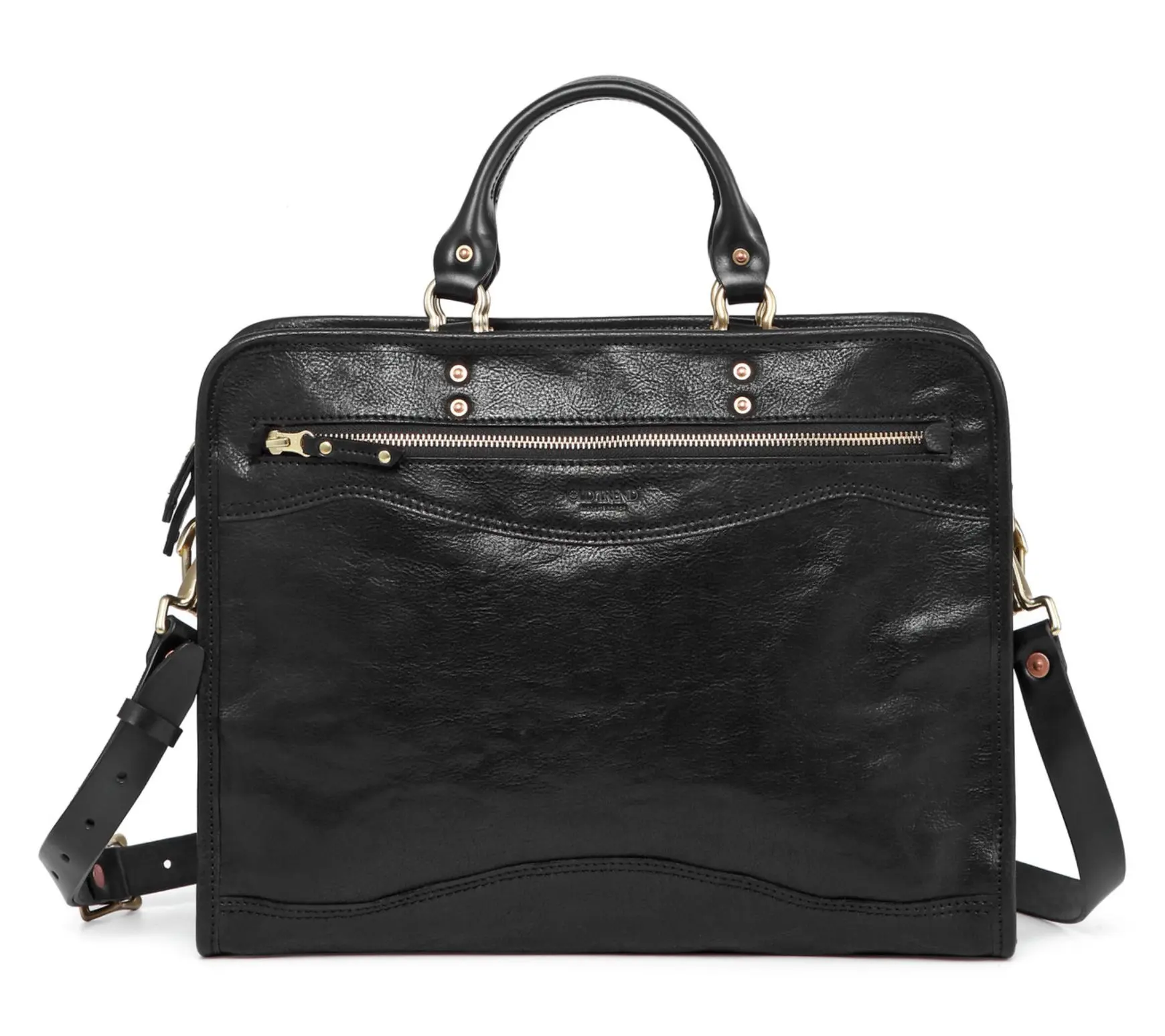 Old Trend Ficus Leather Top Handle Briefcase w/ Shoulder Strap