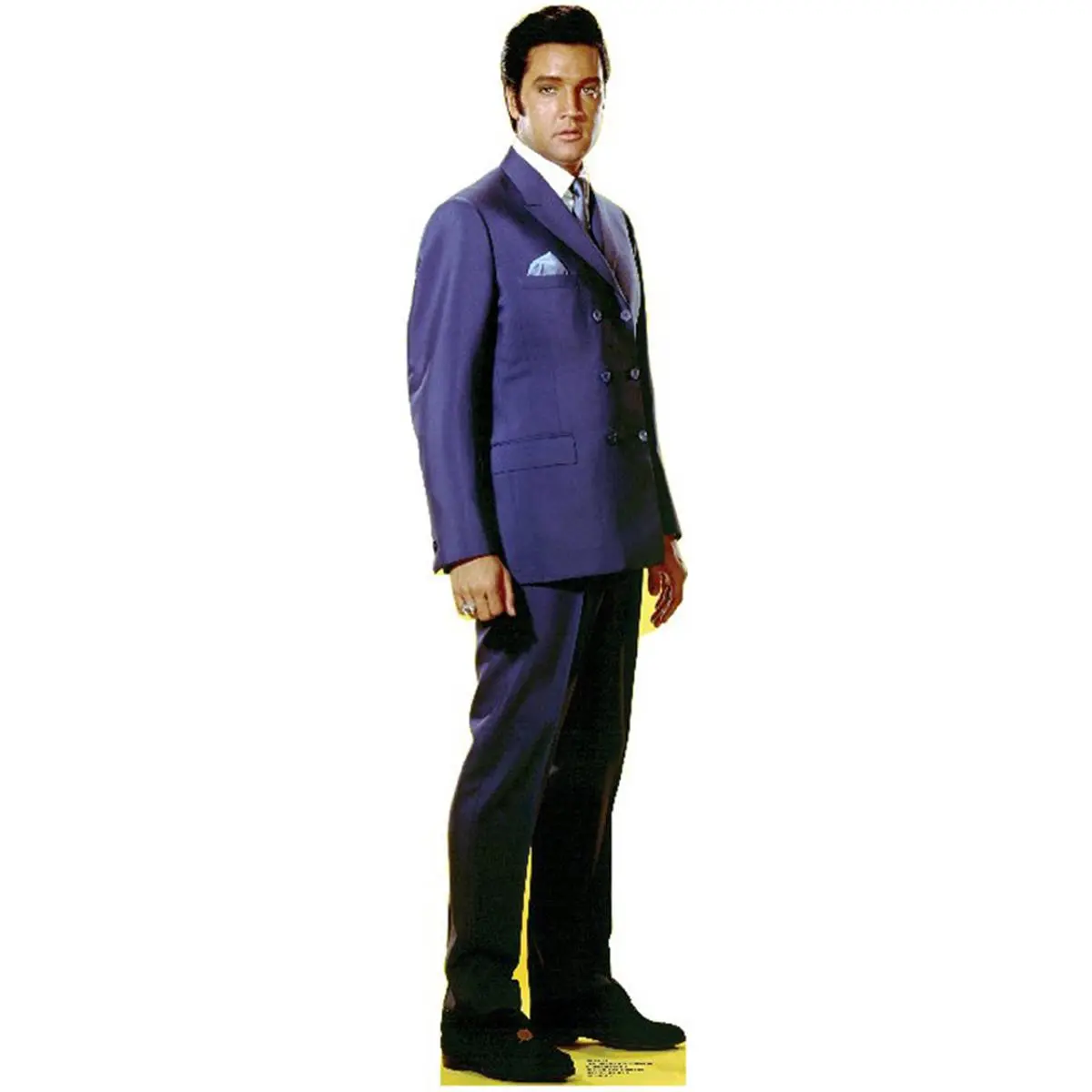 Advanced Graphics 842 Life-Size Elvis Solid Corrugated Stand-Up Cutout - Double-Breasted Coat Design, 73" H x 19" W, Wall-Mountable Home Decor, Cardboard
