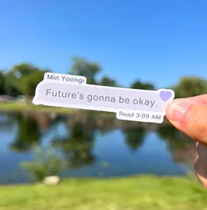Future’s Gonna Be Okay Sticker, Quote Text Message Decal, Mental Health Affirmation, Cute Aesthetic Laptop Sticker