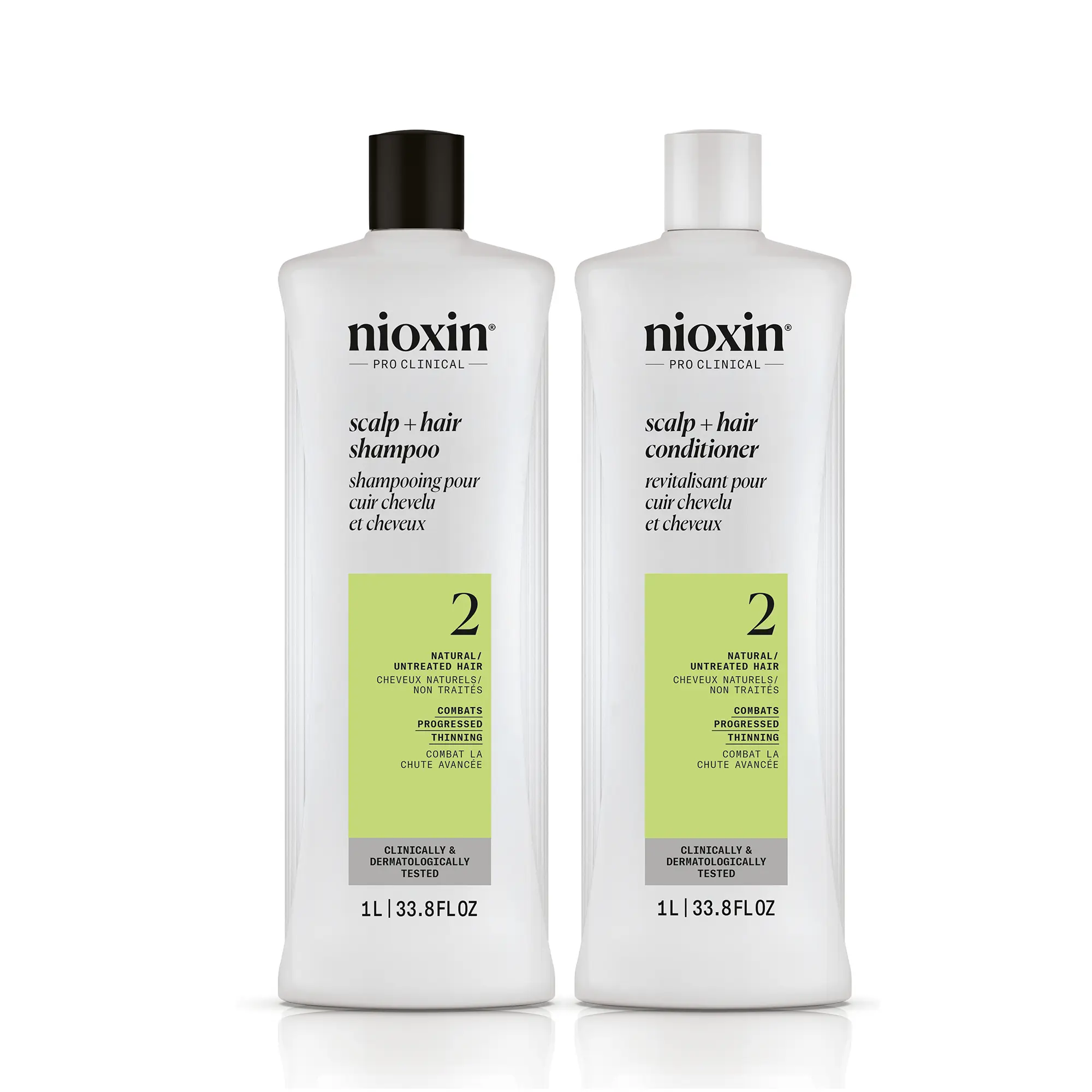 Nioxin System 2 Scalp + Hair Shampoo and Conditioner Liter Duo ($104 Value) Nioxin System 2 Scalp + Hair Shampoo and Conditioner Liter Duo ($104 Value)