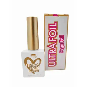 Fantasy Nails 15ml Ultra Foil Glue Liquid Gel Transfer - Cosmetic Nail Polish Bottle, Gel Top Coat, 4-Step Easy Use, Flawless Art, Essential Manicure & Cuticle Care for Enthusiasts