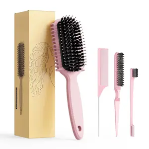 Curl Defining Brush, Curly Hair Brush, Slick Back Hair Brush, For Combing and Shaping Curls in All Hairstyles to Reduce Pulling