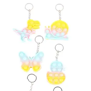 Pop Fidget Sensory and Stress Reliever Keychain Pastel