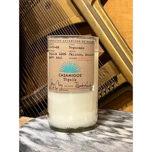Upcycled Casamigos Tequila Bottle Candle