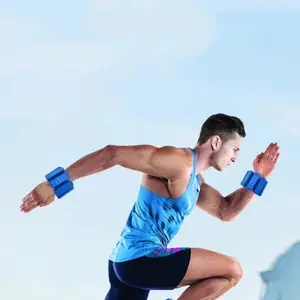 2 Counts Silicone Weighted Wristbands, Multifunctional Fitness Equipment, Adjustable Elasticity, Unisex, Home and Gym Use