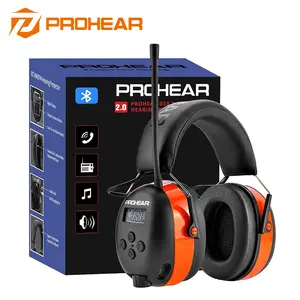 PROHEAR 033 2.0 Bluetooth 5.2 AM/FM Radio Headphones with 31dB NRR Smart Display Comfy Fit for Mowing Industrial Hearing Protection Electronic Audio tiktokshopcreatorpicks headphones bluetooth