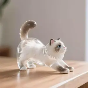 LAST STOCK Pet fur Pet loss Translucent Pet Hair Keychain Pendant - Keychain Attachment, Pet memorial gift,Pet lover,Cute design,Gift-Ready Commemorative Box, Pet Hair Storage Capsule Bag, Decorative Collectible Capsule for Cats and Dogs