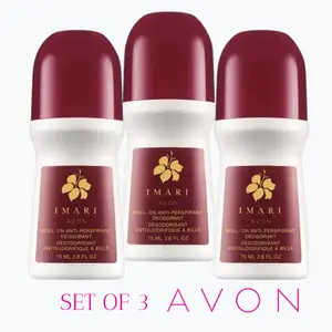 Avon Imari Deodorant roll-on Full Size 2.6 oz / 3 Pcs