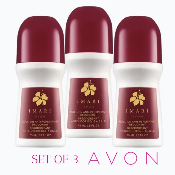 Avon Imari Deodorant roll-on Full Size 2.6 oz / 3 Pcs