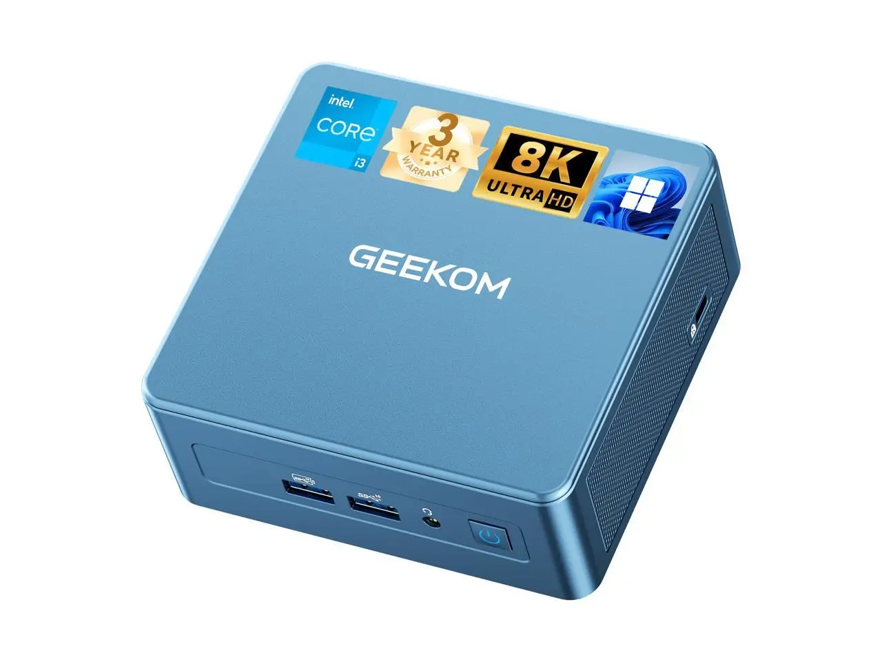 Geekom Mini PC IT12 - Intel Core i3-12300HE - 16GB - 512GB SSD - Intel UHD Graphics - Windows 11 Pro - Wi-Fi - BT - GMIT12I312300HE-16512-US