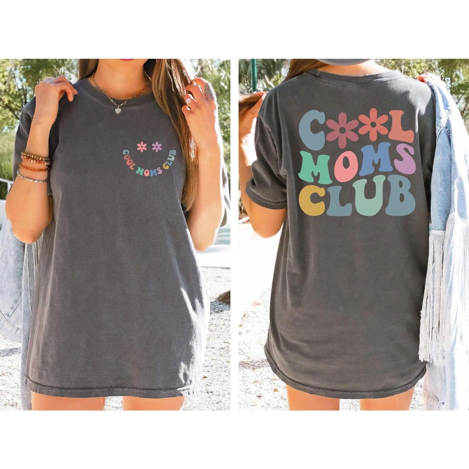 Comfort Color Cool Moms Club Shirt, Mothers Day Gift, Vintage Graphic Tees, Pregnancy Announcement Shirt, Mom To Be Shirt, Mom Birthday Gift