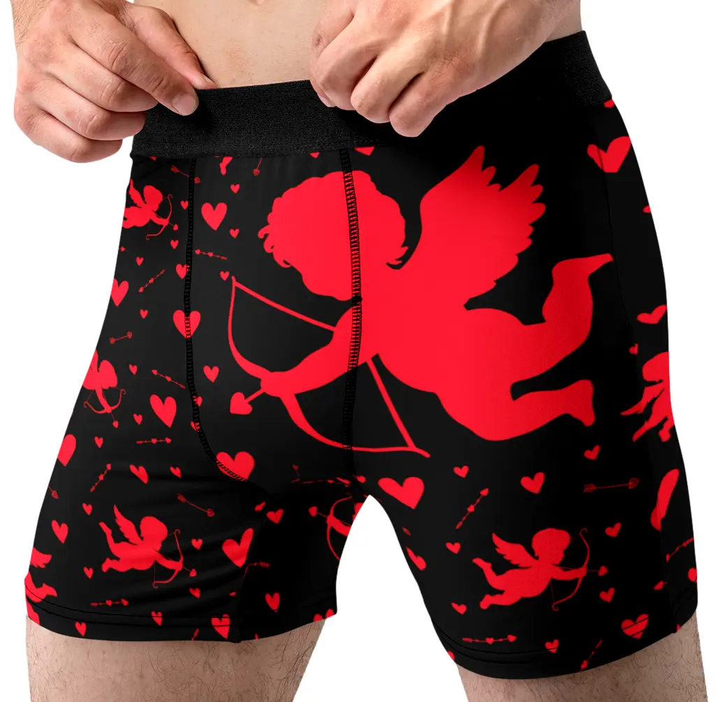 Random Stock Apparel Cupid Hearts Men's Boxer Briefs Valentine's Day Underwear