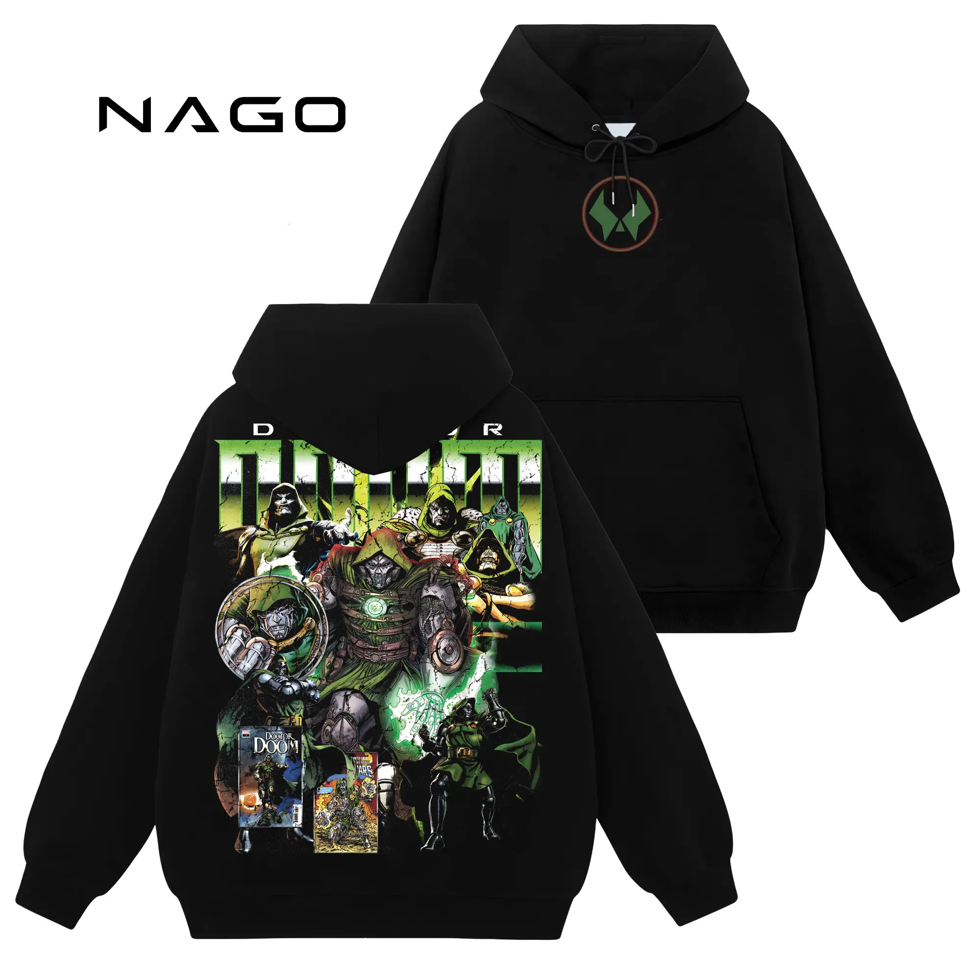 [Nago Shop] Limited Dr.Doom MCU #581 Unisex Cotton TShirt Sweatshirt Hoodie Top, Retro 90s Y2K Graphic Seamless Basic Casual Everyday Streetwear Tops, Gift For Comics