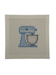 Blue Stand Mixer Needlepoint Canvas